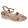 D ISCHIA Beige, Sandales compensées Geox