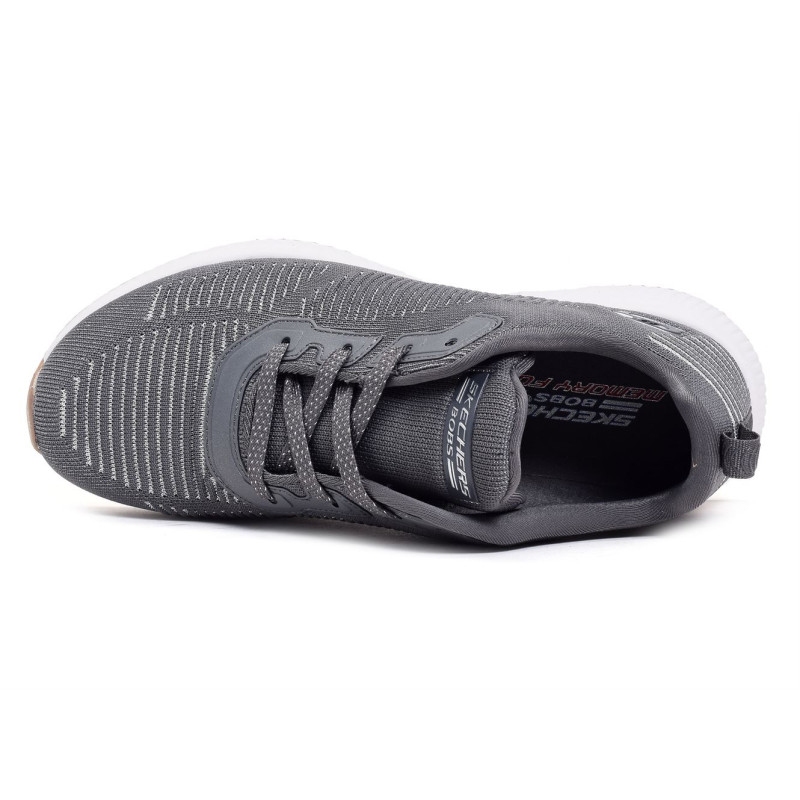 BOBS SQUAD Gris, Baskets running Skechers