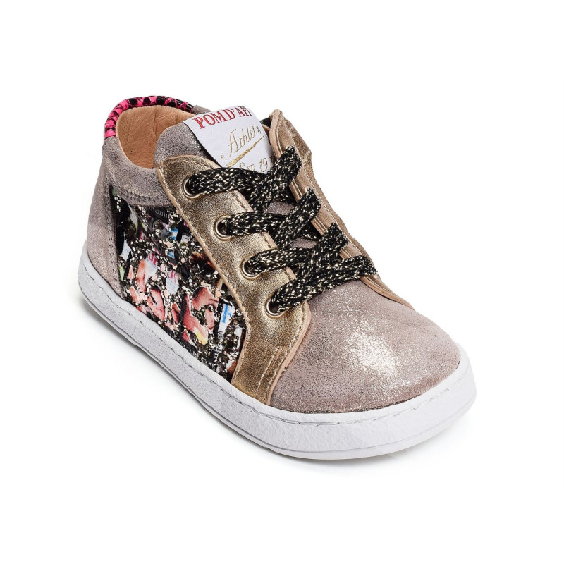 MOUSSE ZIP TOP Platine, Chaussures à Lacets Pom d api