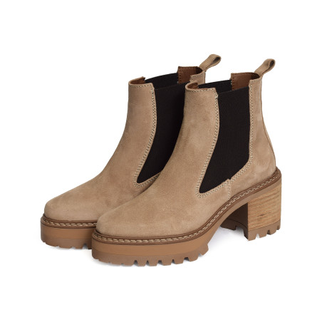 NEW AMELIE 2436 Beige, Chelsea boots Alpe