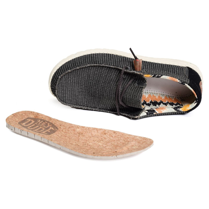WALLY KNIT Anthracite, Chaussures basses HeyDude