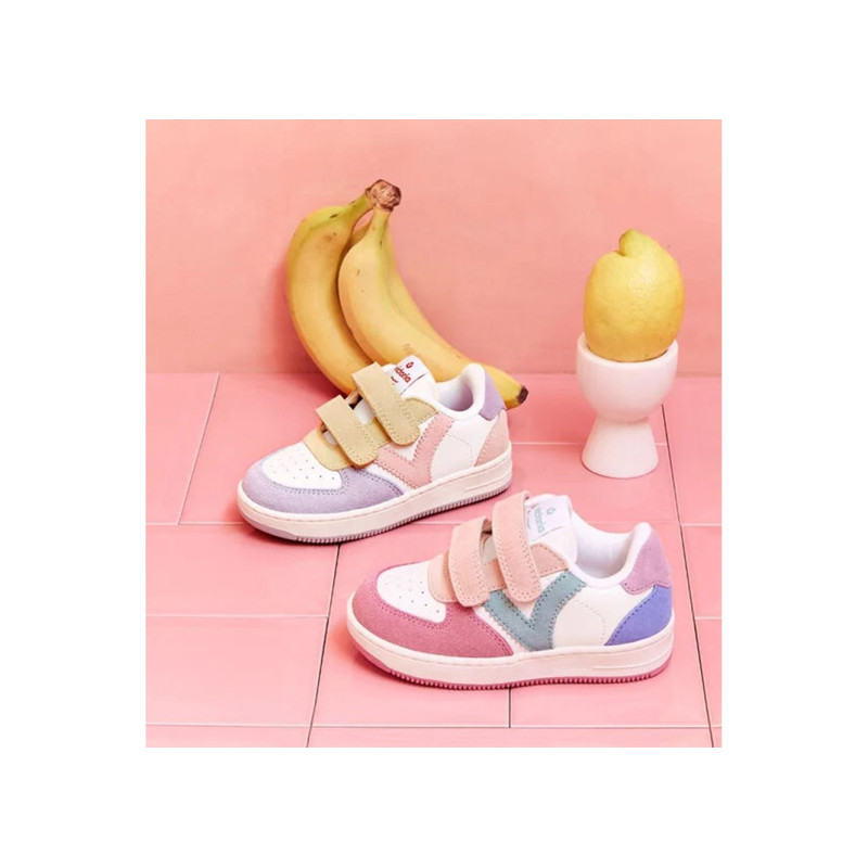 1124116 Rose Multicolore, Sneakers basses Victoria