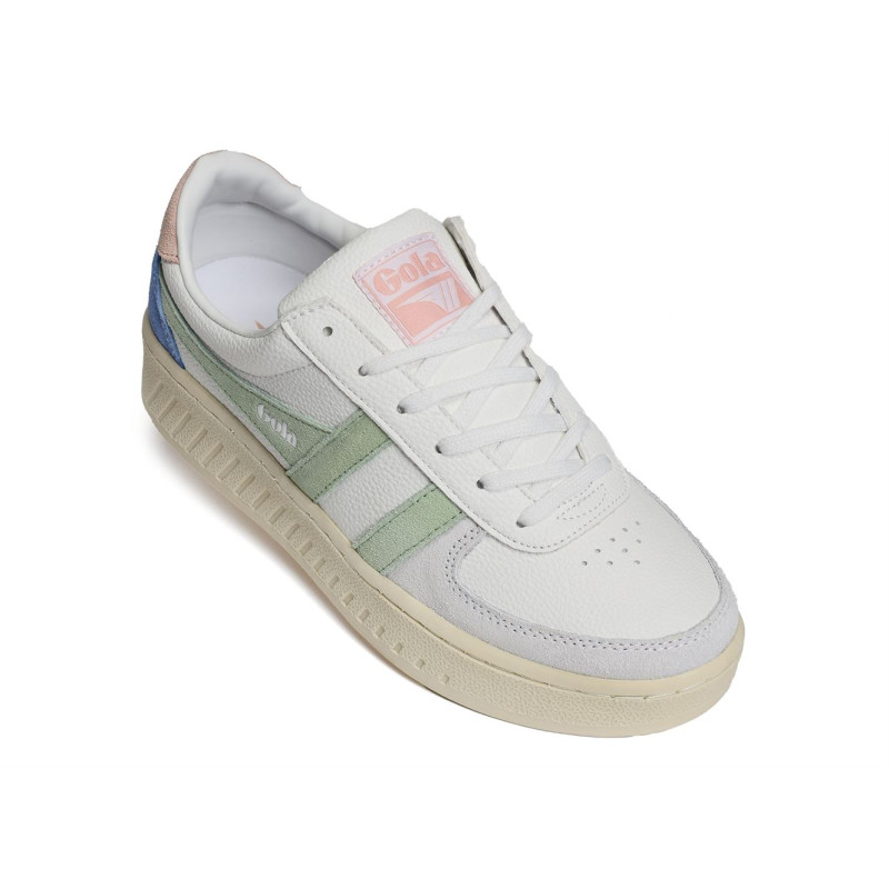 GRANDSLAM TRIDENT Blanc Vert, Sneakers basses Gola