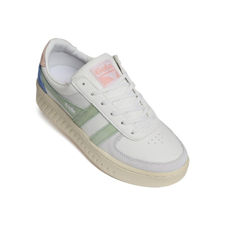GRANDSLAM TRIDENT Blanc Vert, Sneakers basses Gola