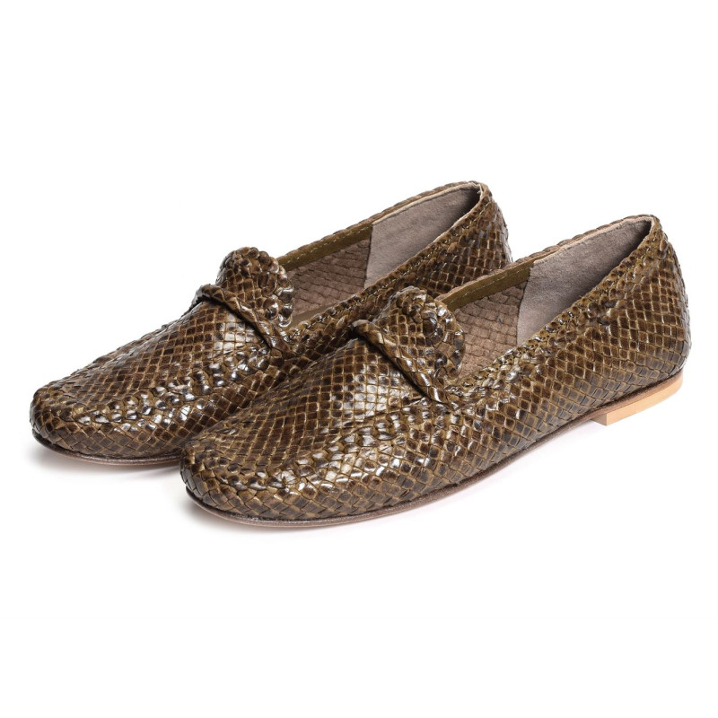 MAK Kaki, Mocassins Yves Desfarge