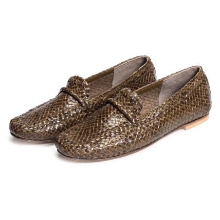 MAK Kaki, Mocassins Yves Desfarge