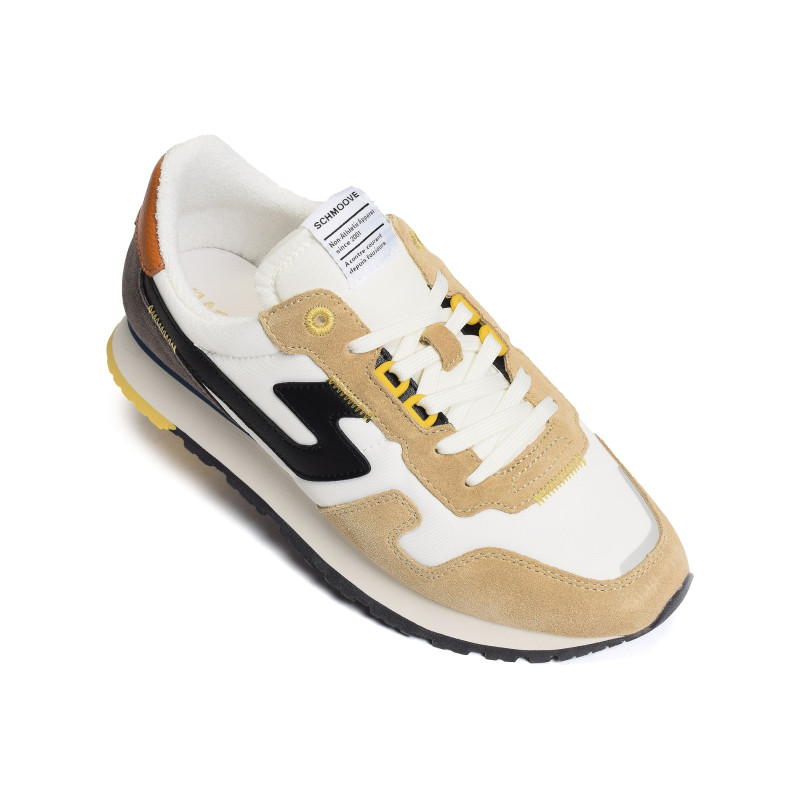 ATHENE RUNNER M Camel Blanc, Baskets running Schmoove