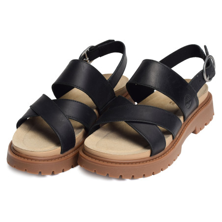 CLAIREMONT WAY CROSS Noir, Nu-Pieds à plateforme Timberland