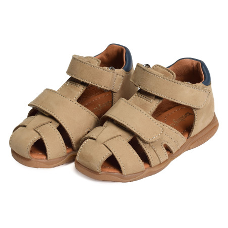TITOF Beige Bleu, Sandales plates & Nu-Pieds Babybotte