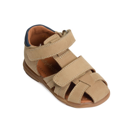 TITOF Beige Bleu, Sandales plates & Nu-Pieds Babybotte