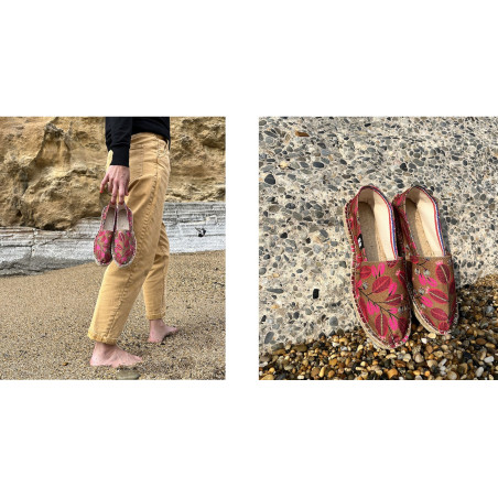 AUDACIEUSES Marron Rose, Espadrilles Art Of Soule