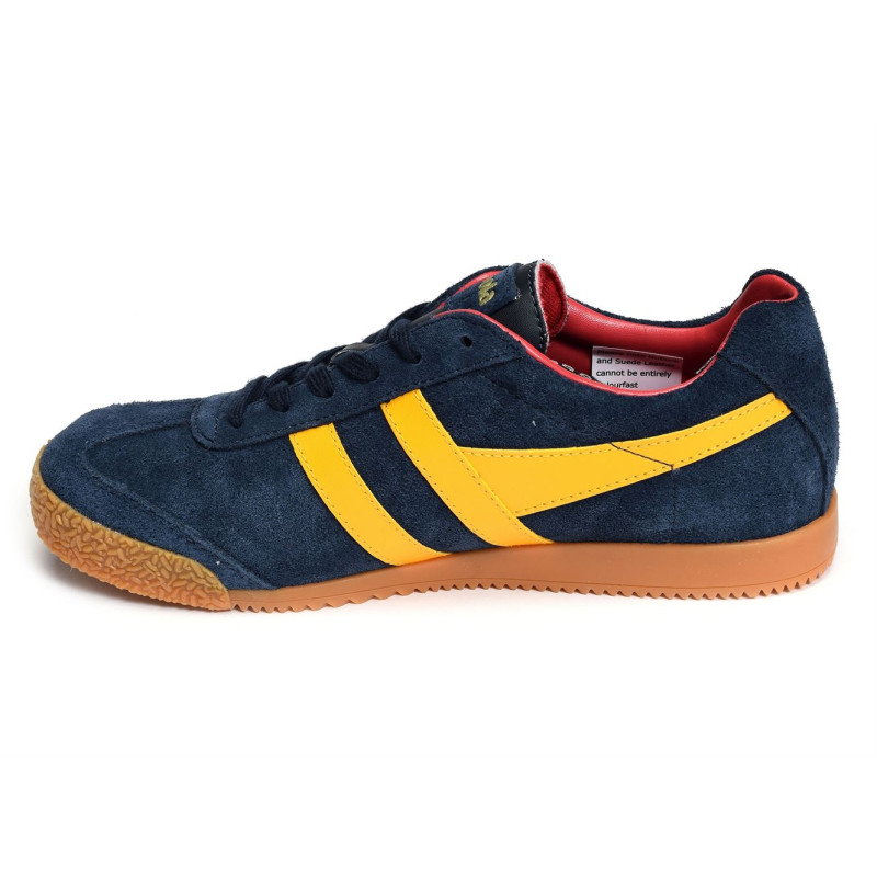 HARRIER SUEDE TRAINERS Marine Jaune, Sneakers basses Gola