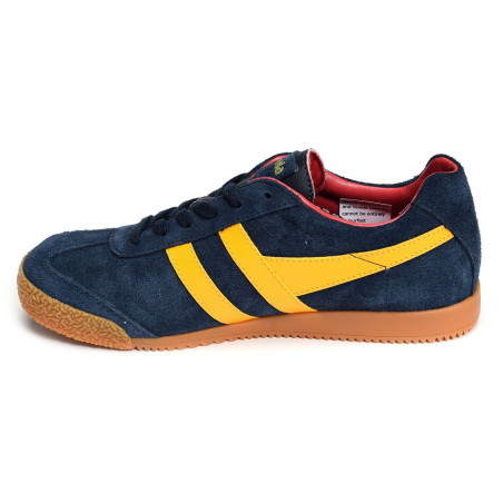 HARRIER SUEDE TRAINERS Marine Jaune, Sneakers basses Gola