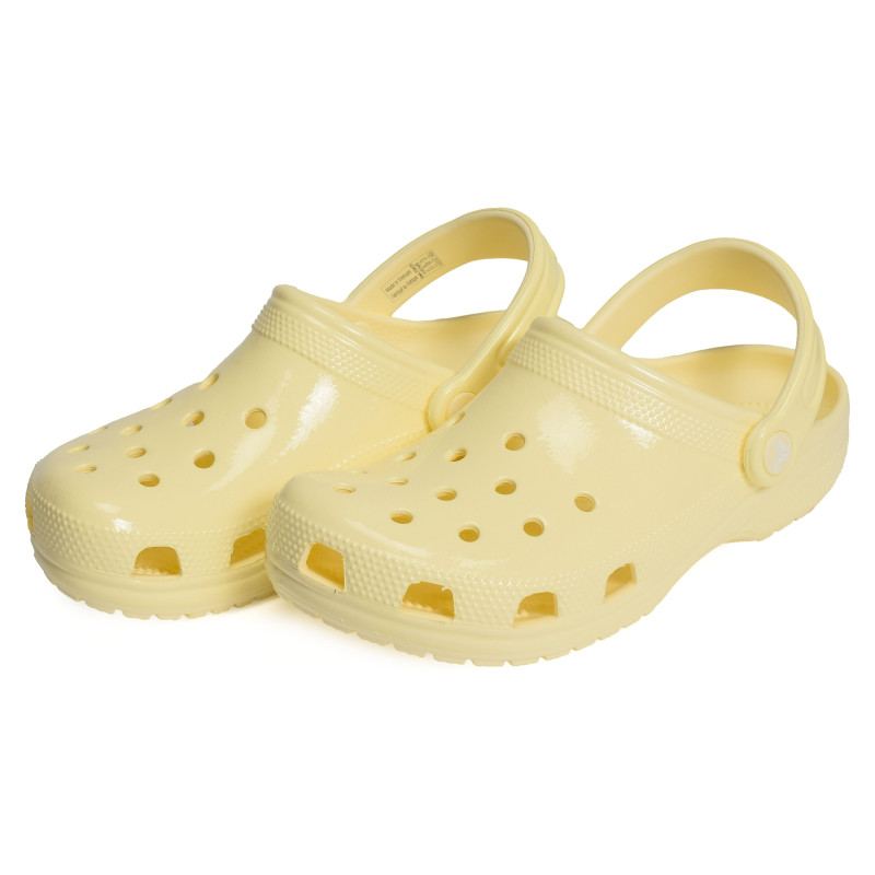 CLASSIC HIGH SHINE CLOG Verni Jaune, Sabots Crocs