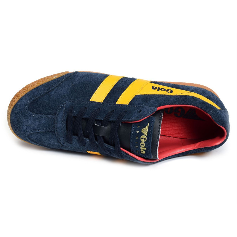 HARRIER SUEDE TRAINERS Marine Jaune, Sneakers basses Gola
