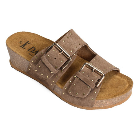 IONA Taupe, Mules K.Daques