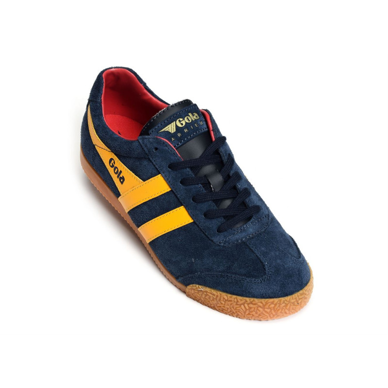 HARRIER SUEDE TRAINERS Marine Jaune, Sneakers basses Gola