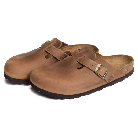 BOSTON CUIR W Cognac, Sabots Birkenstock