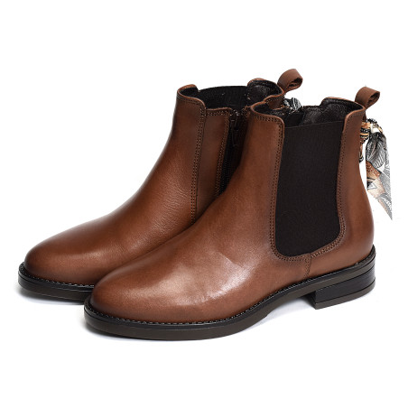 VANDA ZIP Camel, Chelsea boots Goodstep