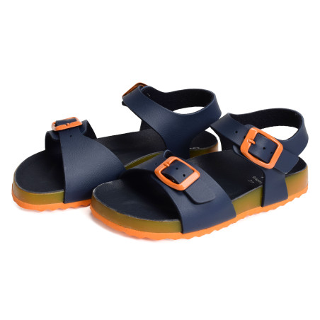 J GHITA BC Marine Orange, Sandales plates & Nu-Pieds Geox