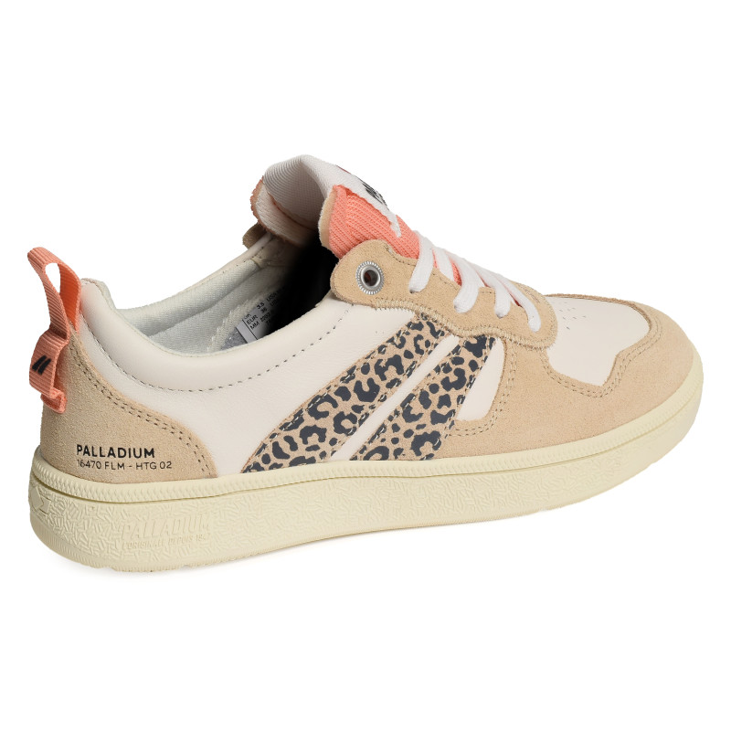 PALLACUP FLAME LTH Beige Léopard, Sneakers basses Palladium