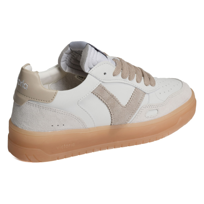 1257129 Blanc Beige, Sneakers basses Victoria