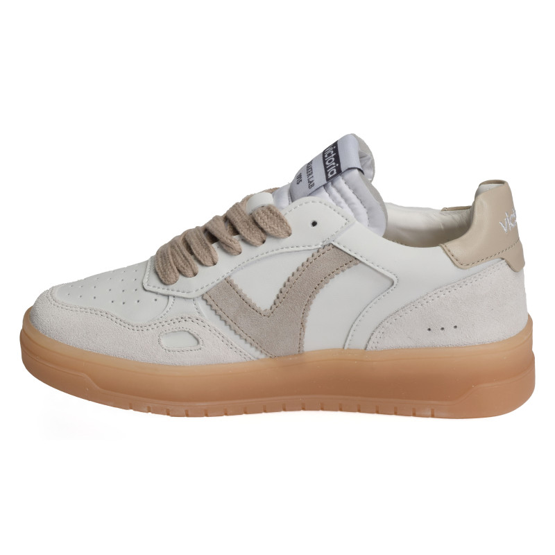 1257129 Blanc Beige, Sneakers basses Victoria