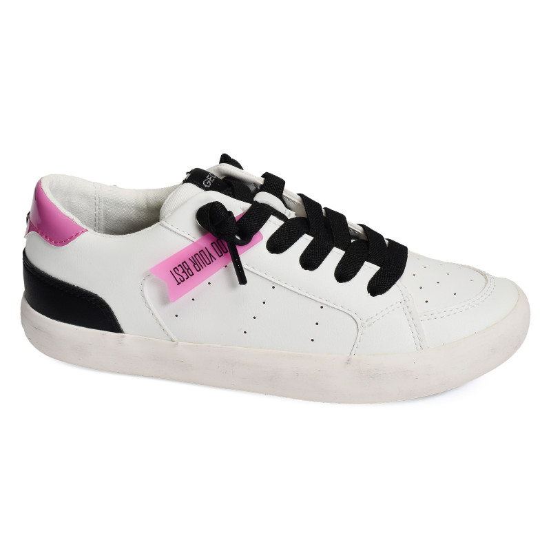 J GISLI GA Blanc Rose, Sneakers basses Geox