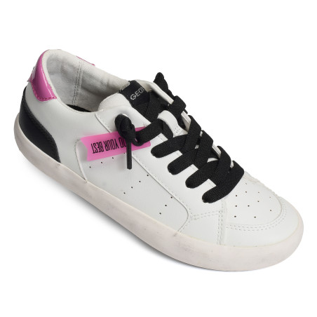 J GISLI GA Blanc Rose, Sneakers basses Geox