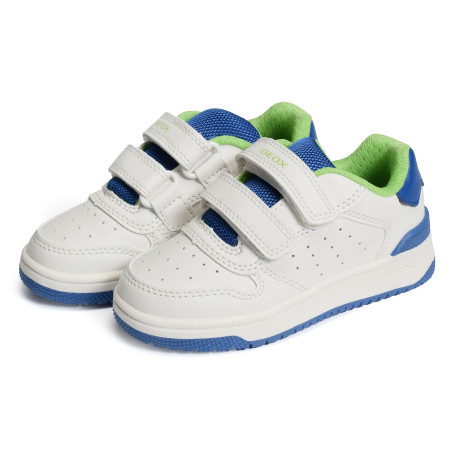 J WASHIBA A BOY Blanc Bleu, Sneakers basses Geox