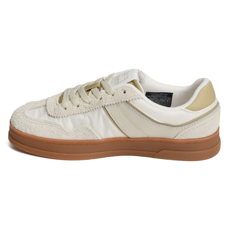 THE GREENWICH MIX MEDIA 2730 Beige Blanc, Sneakers basses Tommy Hilfiger