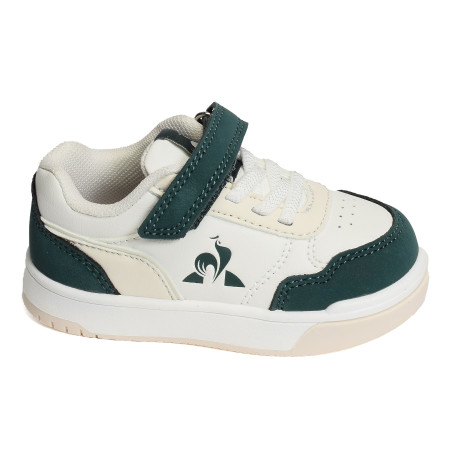 LCS COURT BOY Blanc Vert, Sneakers basses Le Coq Sportif