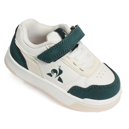LCS COURT BOY Blanc Vert, Sneakers basses Le Coq Sportif