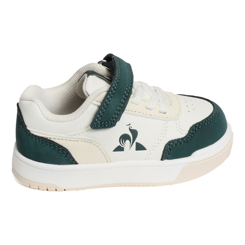 LCS COURT BOY Blanc Vert, Sneakers basses Le Coq Sportif