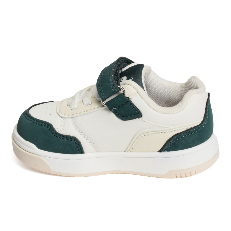 LCS COURT BOY Blanc Vert, Sneakers basses Le Coq Sportif