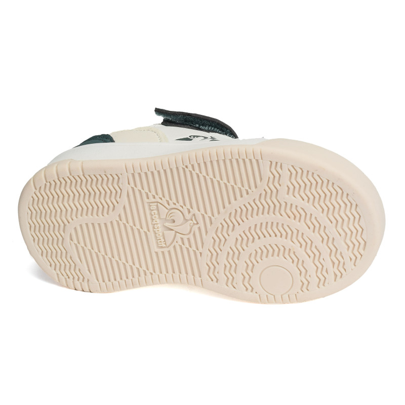 LCS COURT BOY Blanc Vert, Sneakers basses Le Coq Sportif