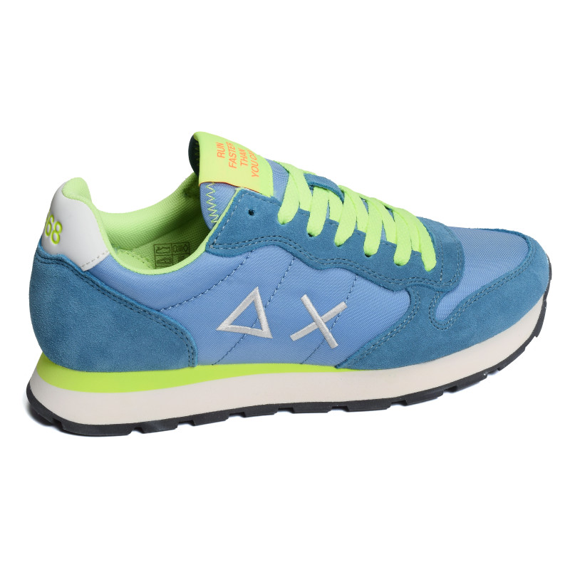 TOM FLUO Bleu, Baskets running Sun 68