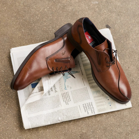 HERACLES 8412 Camel, Chaussures de Ville Fluchos