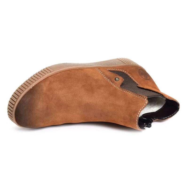 Y6461 Camel, Chelsea boots Rieker
