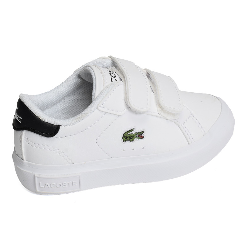 INFANTS POWERCOURT SNEAKERS Blanc Noir, Sneakers basses Lacoste