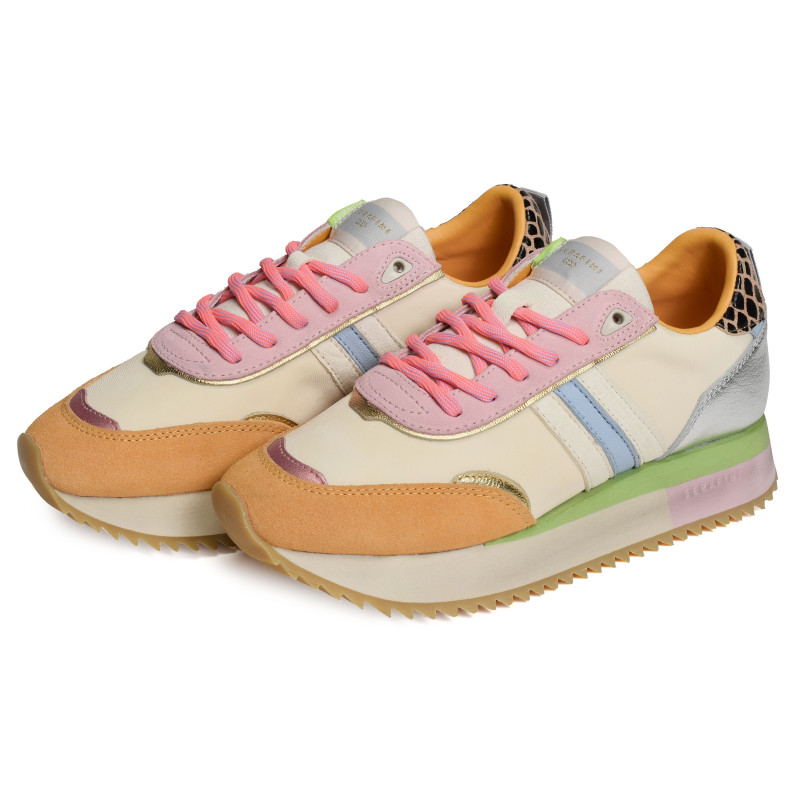 TORINO W Multicolore, Baskets running Serafini
