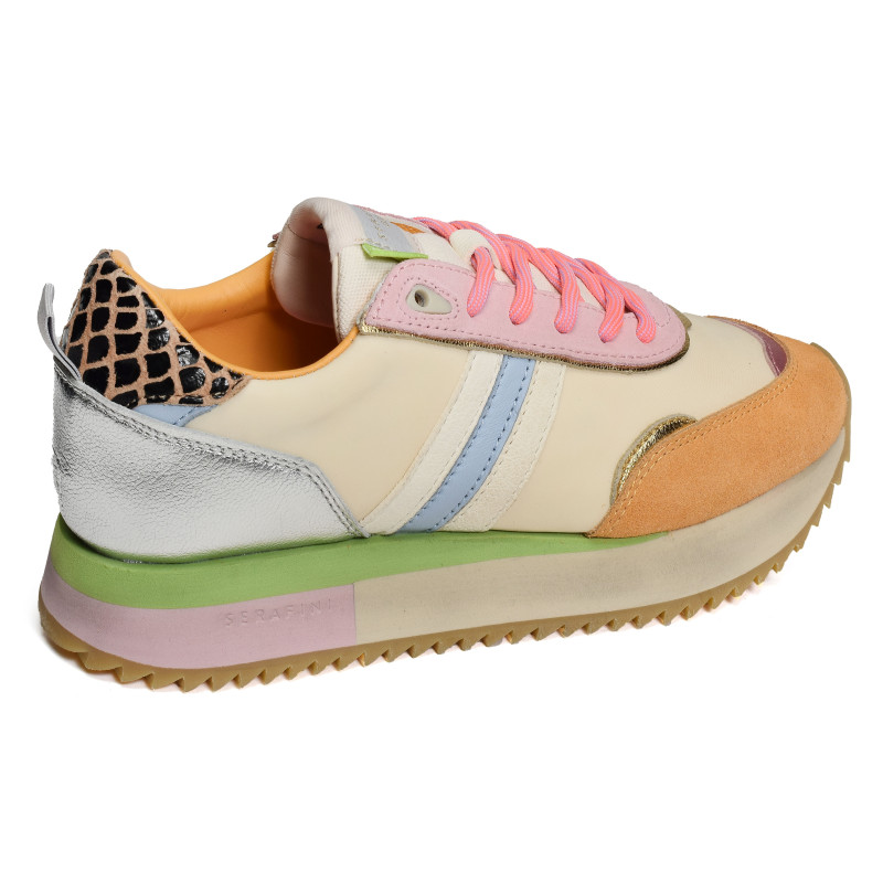 TORINO W Multicolore, Baskets running Serafini