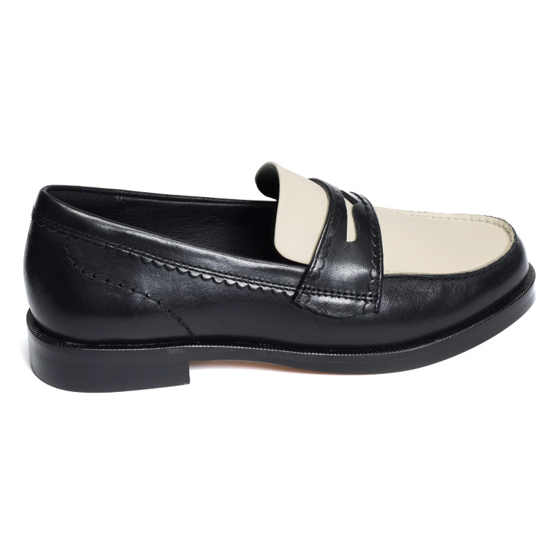 STRAVEN EDGE Noir Blanc, Mocassins Clarks