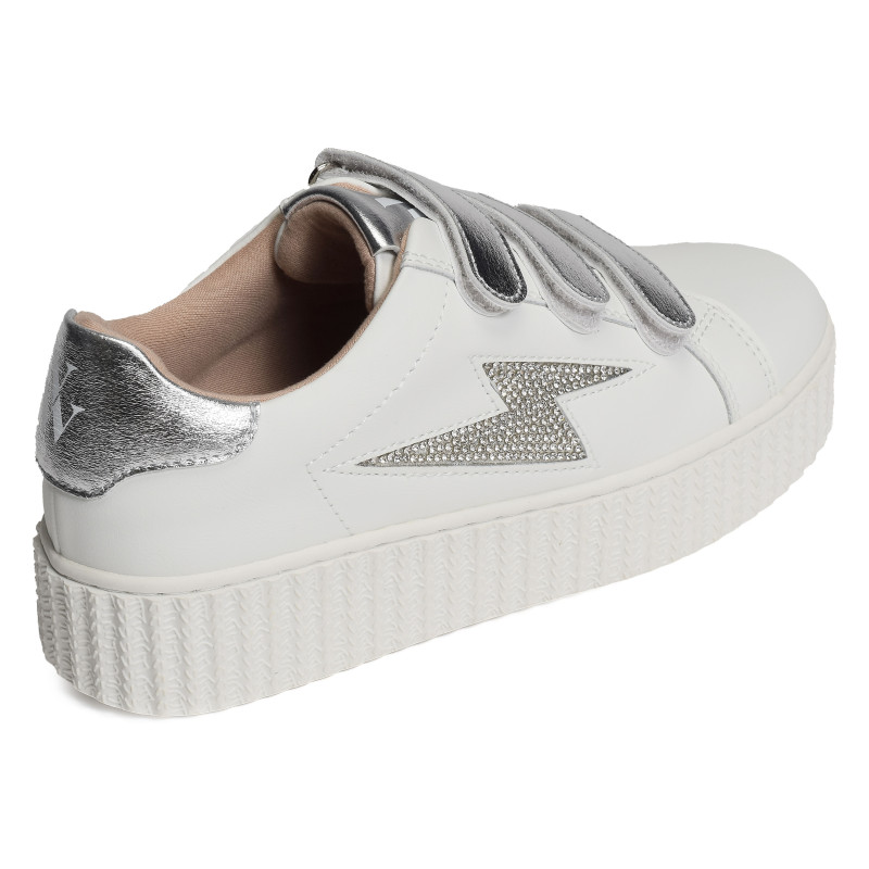 KANDIA Blanc Argent, Sneakers basses Vanessa Wu