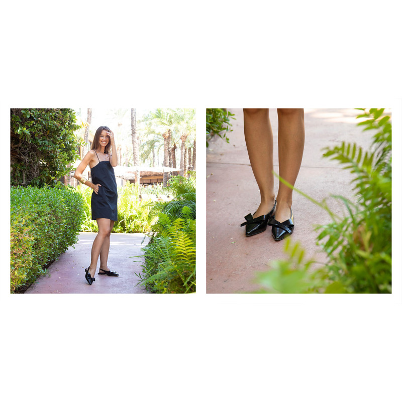 CHARLOTTE 25010 Noir, Slingback Angel Alarcón