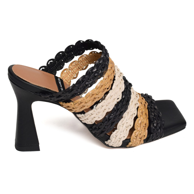 CORINNE 25070 Noir Multicolore, Mules Angel Alarcón