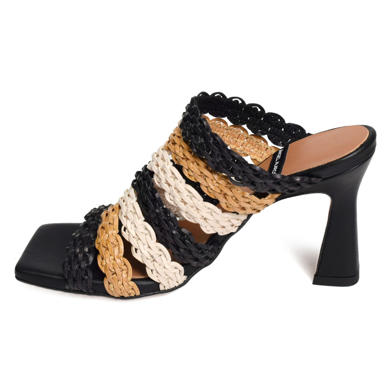 CORINNE 25070 Noir Multicolore, Mules Angel Alarcón