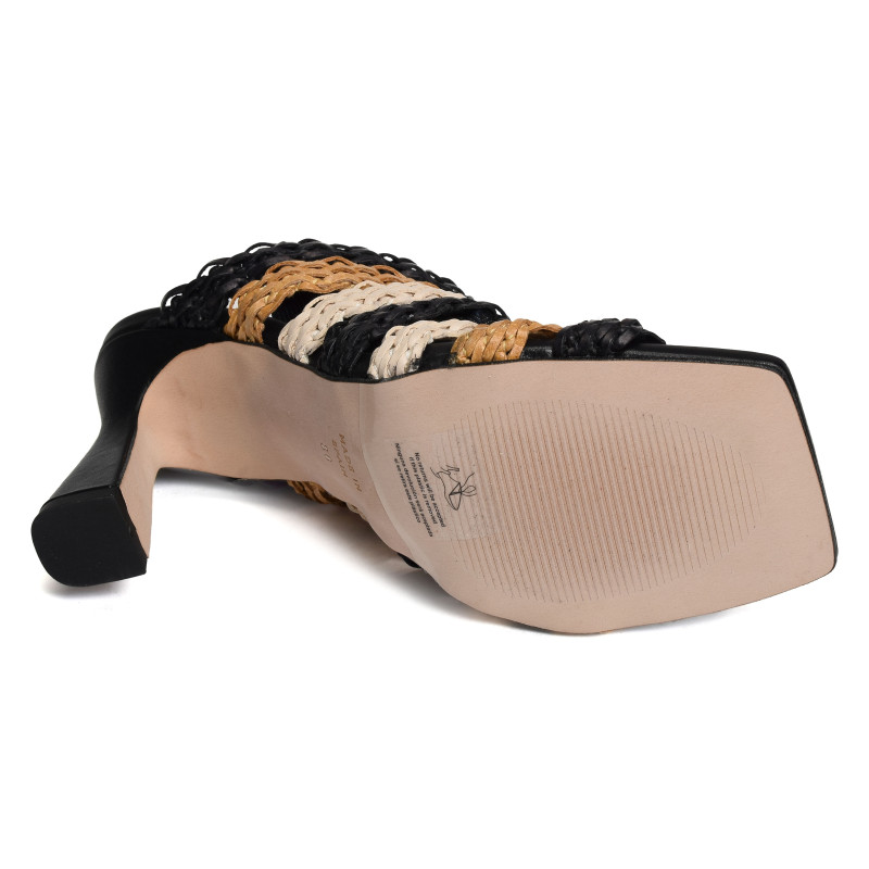 CORINNE 25070 Noir Multicolore, Mules Angel Alarcón