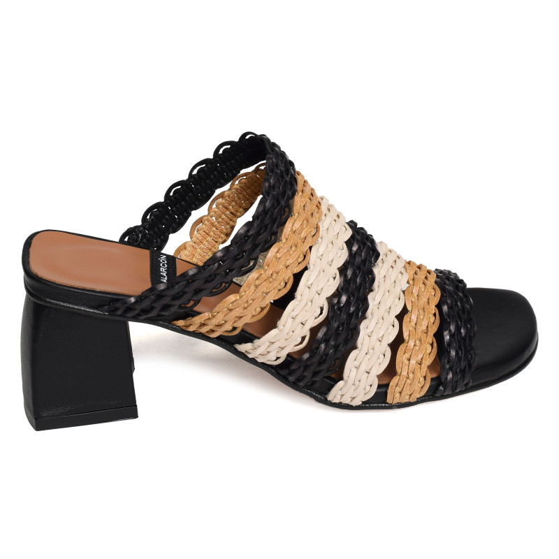ROSE 25122 Noir Multicolore, Mules Angel Alarcón