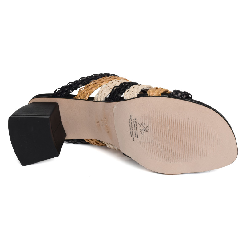 ROSE 25122 Noir Multicolore, Mules Angel Alarcón
